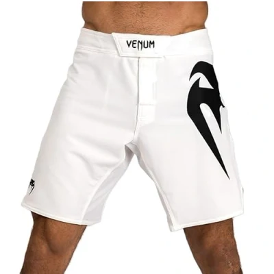 Abbildung von Venum Light Fightshorts kurze Sporthose, Herren, Größe: XL, White/black