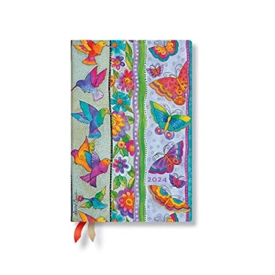 Abbildung von Hummingbirds &amp; Flutterbyes (Playful Creations) Mini 12 month Dayplanner 2024