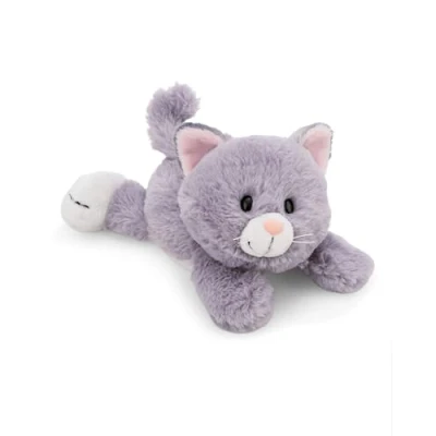 Abbildung von Nici Kuscheltier Homies GREEN, Katze grau 20 cm liegend