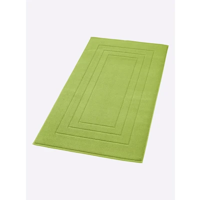 Abbildung von Vossen Badematte &quot;Feeling&quot;, Höhe 10 mm, fußbodenheizungsgeeignet beidseitig nutzbar, Badteppich, Uni Farben, mit Bordüre, Hoch Tief Effekt, reine Baumwolle