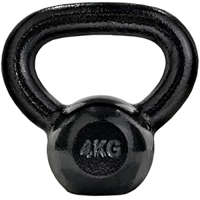 Abbildung von ScSPORTS® Kettlebell 4 28 kg Gusseisen Kugelhantel Kugelgewicht Schwunghantel