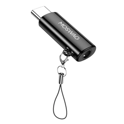 Abbildung von MOSWAG USB C zu 3,5 mm Kopfhörer Adapter, Aux Adapter Jack Audio Zinklegierung Kompatibel mit Samsung GalaxyS23 S22 S21 S20 S10 Plus,Ultra S21+,Pixel 7/6,Pad Pro 6