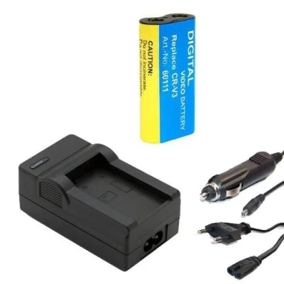 Abbildung von Nahas Shop Akku + Ladegerät für Kodak EasyShare CRV3 CR V3 Z612 Z650 Z663 Z700 Z710 Z712 is Z740 Z812 Z8612 Z885 ZD710 Zoom RV3, V3P, LB01, LB 01, SBP 1103