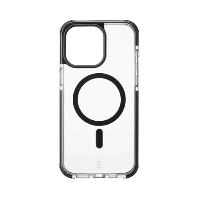 Abbildung von cellularline Tetra Force Strong Guard Mag iPhone 15 Pro Max Ultra Schutzhülle Kompatibel mit Apple MagSafe Ökosystem Transparent