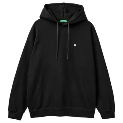 Abbildung von United Colors of Benetton Kapuzenpullover, Herren, Größe: 2XL, Black