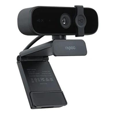 Abbildung von Rapoo XW2K Full HD 2K Webcam (4MP) 85 Sichtfeld, Autofokus, Rauschunterdrückung, USB Anschluss, Kamera Abdeckung, für Skype, FaceTime, Hangouts, Zoom, usw., PC/Mac/ChromeOS/Android