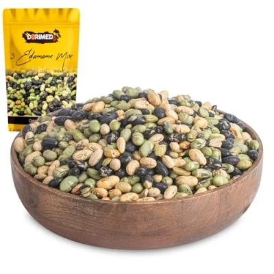 Abbildung von Edamame Bohnen 900g I Mischung aus 3 gerösteten, leicht gesalzenen Sojabohnen Glutenfrei Schmackhafte natürliche getrocknete Geeignet für Veganer Snacks und Zwischenmahlzeiten