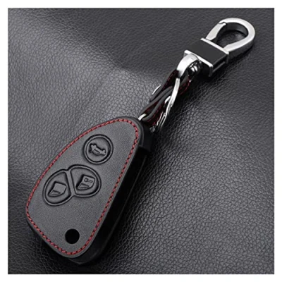 Abbildung von Leder Auto Klappschlüssel Abdeckung für Alfa 147 156 Romeo Mito Giulietta 159 GTA 166 GT JTD TS 3 Tasten Remote Shell Case