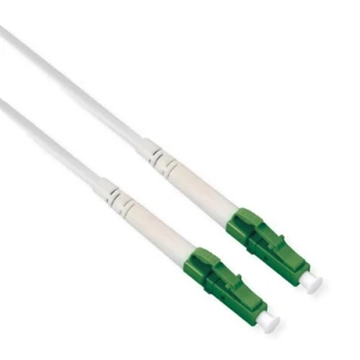 Abbildung von ROLINE Glasfaserkabel 9/125 µm OS2, LC/LC, APC, stahlarmiert, simplex, LSOH, weiß, 10 m