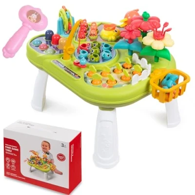 Abbildung von COIL Spieltisch Lerntisch, Baby Aktivitätstisch Spielzeug, Interaktive Tisch, Sinnestisch, Bewegliche Elemente, Soundeffekte