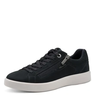 Abbildung von Tamaris Damen Low Top Sneaker, Frauen Halbschuhe,Wechselfußbett,Comfort Lining,Halbschuhe,straßenschuhe,Strassenschuhe,Navy NUBUC,39 EU