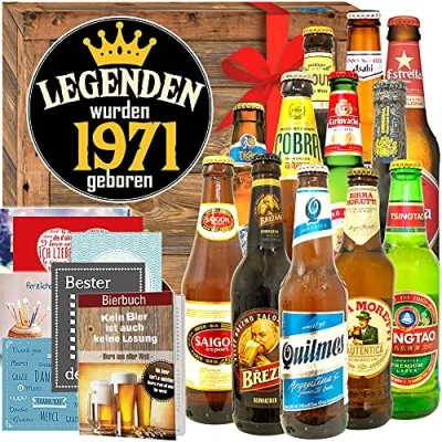 Abbildung von Legenden 1971 Geschenkidee Biere aus aller Welt 12x