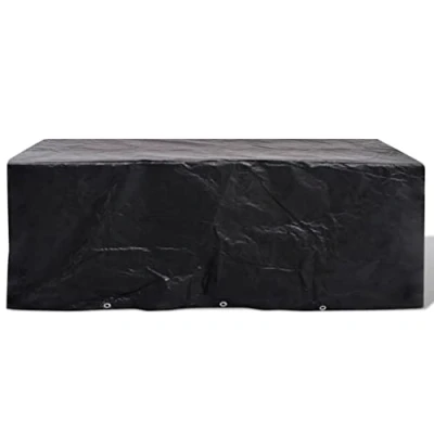 Abbildung von vidaXL Gartenmöbel Abdeckung Abdeckplane Schutzhülle Möbel Wetterschutz wasserbeständig UV beständig Outdoor Möbelschutz 8 Ösen 229x113x73 cm