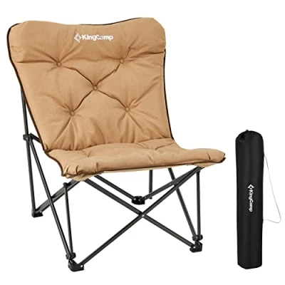 Abbildung von KingCamp Campingstuhl Lindon Relax Schmetterlingsstuhl, Lounge Stuhl Stahl 136kg