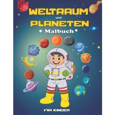 Abbildung von Weltraum und Planeten Malbuch für Kinder: /für Kinder 1 3/4 6 Ein Spaß Sonnensystem mit 40 Illustrationen von Planeten, Astronauten, Raketen