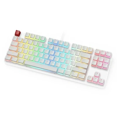 Abbildung von Glorious PC Gaming Race Aura Keycaps 105 Keycaps, ANSI, US Layout, weiß