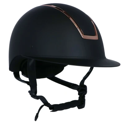 Abbildung von HKM Reithelm Lady Shield Schwarz/Roségold 52 54cm
