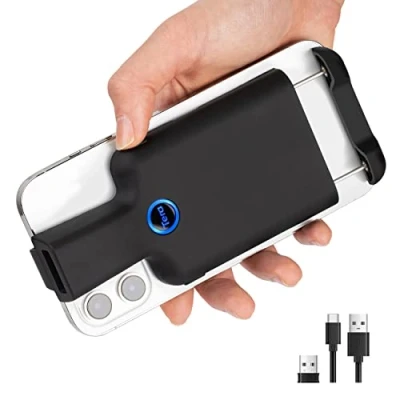 Abbildung von Tera Barcode Scanner Tragbarer Rückclip Wireless Drahtlos mit Bluetooth 1D 2D QR Leser Bildscan für Smartphone, Kompatibel Android und iOS, Modell 0012