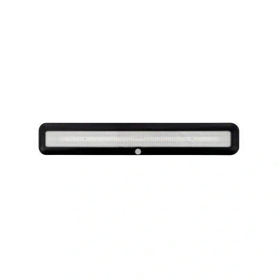 Abbildung von Müller Licht Mobina Sensor 30 LED Batterieleuchte Orientierunglicht Nachtlicht, 30cm Länge, neutralweiß 4000K, 2W, wiederaufladbar per USB, selbstklebend, schwarz