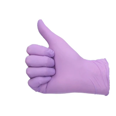 Abbildung von Handschuhe Nitril ungepudert Lila S