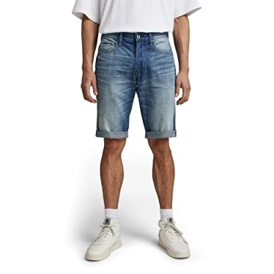 Abbildung von G Star 3301 1 Jeans Shorts, Herren, Größe: 38, Medium aged