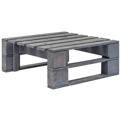 Abbildung von vidaXL Hocker Outdoor Ottomane Paletten Holz Grau (1 St)