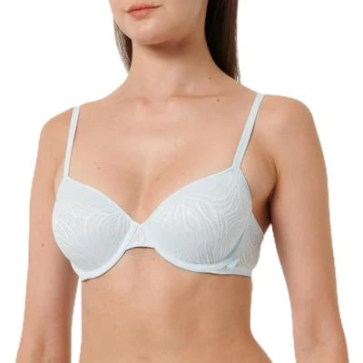 Abbildung von Calvin Klein Lightly Lined Demi Halbschale Damen, Blau (Plein Air), 0B34