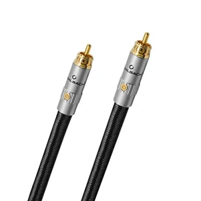 Abbildung von Oehlbach XXL Sub Xtreme 220 High End Subwoofer Kabel (Made in Germany Audiokabel, Cinch mit präziser Basswiedergabe) 2,20 m schwarz