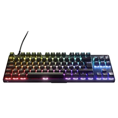 Abbildung von SteelSeries Apex 9 TKL Mechanische Gaming Tastatur Optische Switches 2 Punkt Betätigung Esports Formfaktor ohne Tenkey Hotswap fähige Nordisches (QWERTY) Layout