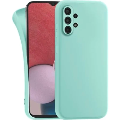 Abbildung von MyGadget Hülle für Samsung Galaxy A13 4G robuste Silikon Schutzhülle TPU Case Slim Silikonhülle Back Cover Kratzfest Handyhülle Matt Mint