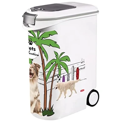 Abbildung von Curver Futterbehälter 253751, Kunststoff, PetLife Futtervorratsbehälter 20 kg