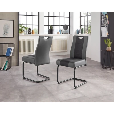 Abbildung von HELA Esszimmerstuhl &quot;Erika S&quot;, (Set), 2 St., Kunstleder Webstoff, oder 4 Stück, komfortable Federkern Polsterung, Freischwinger