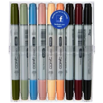 Abbildung von COPIC Ciao Marker 20er Manga Set &quot;Liebe&quot;, Allround Layoutmarker, im praktischen Acryl Display zur Aufbewahrung und einfachen Entnahme