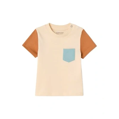 Abbildung von Vertbaudet Tshirt print für Kinder, Größe: 86, Hellbraun