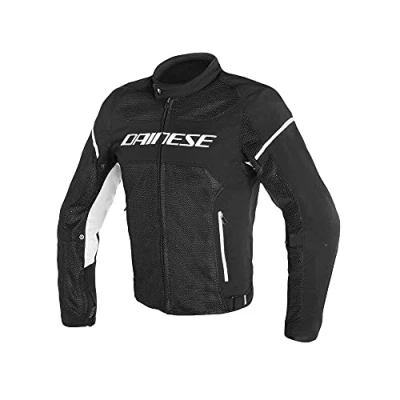 Abbildung von Dainese Air Frame D1 Tex Jacket Motorradjacke Sommer , Schwarz/Weiß 46