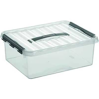Abbildung von SUNWARE Q Line Box 12 Liter 40 x 30 14cm transparent/grau