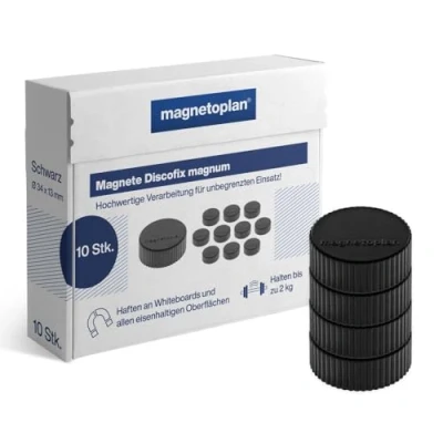 Abbildung von Magnetoplan Magnet Discofix Magnum 1660012 34mm schwarz 10 Stück