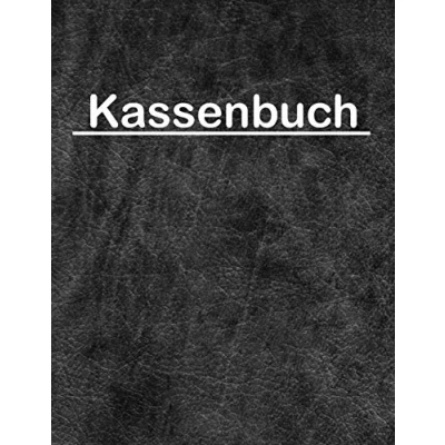 Abbildung von Kassenbuch: Einnahmen Ausgaben Buch für Kleinunternehmer und Selbstständige sowie Vereine Barzahlungen übersichtlich in einem Buchhaltung Heft festhalten DIN A4 110 Seiten (Leder Optik grau)