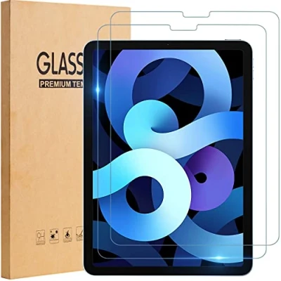 Abbildung von TopEsct [2 Stück] Schutzfolie Kompatibel mit iPad Air 4/5 10,9 Zoll, Pro 11 Zoll Modell 2022/2021 / 2020/2018, Gehärtetem Glas Displayschutzfolie