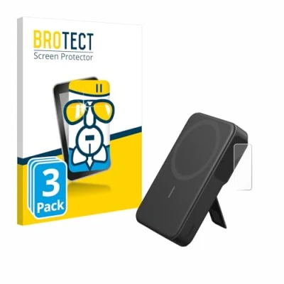 Abbildung von BROTECT Schutzglas für Anker MagGo (3 Stück) Schutzfolie Panzer Folie Glas [Extrem Kratzfest 9H, Anti Fingerprint, Ultra Transparent]