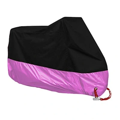 Abbildung von Motorradabdeckung Wasserdicht Motorrad Abdeckplane Outdoor Winterfest Motorradgarage Mit Schlosslöcher Pink M 200 * 90 100CM