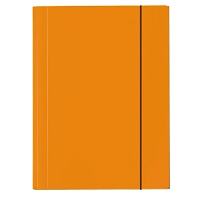 Abbildung von VELOFLEX 4442330 Sammelmappe Velocolor, DIN A4, Eckspannermappe, Ordnungsmappe, Zeichenmappe, orange, 1 Stück