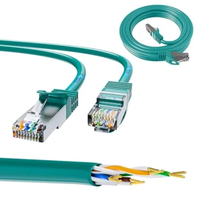 Abbildung von EXTRALINK LAN Kabel 6, RJ45 FTP, Netzwerkkabel 1Gb/s, internes Kupferkabel, Ethernet Kabel, PVC, Patchkabel 5m, LSZH, Gigabit Ethernet, Twisted Pair für PoE Netzwerkgeräte