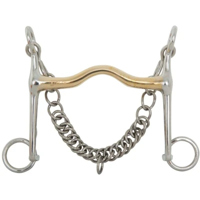 Abbildung von BR Kandarrengebiß Soft Contact 12 mm Schere 140 12,5 Silber / gold
