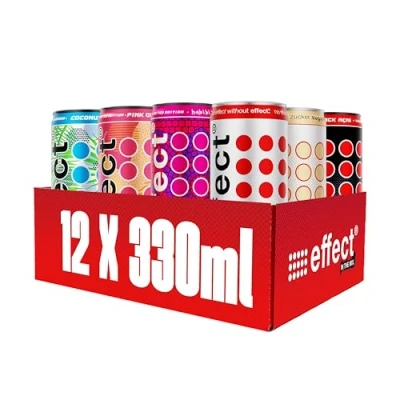 Abbildung von effect Energy Drink Mix Tray 12 x 330 ml Dose Alle Sorten in einer Box Mit Koffein &amp; Vitaminen Vielfältiger Geschmack maximale Energie