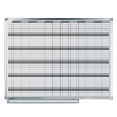 Abbildung von Legamaster 7 400000 Professional Jahresplaner 365, emailliertes, leichtes Whiteboard bedruckt mit Kalenderraster, 120 x 90 cm