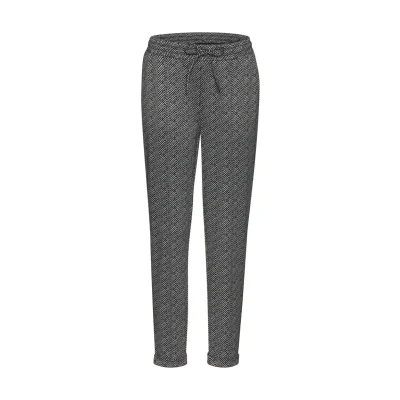 Abbildung von Vivance Jogger Pants, mit Zickzack Muster, Schlupfhose, Gummibund, schmale Passform