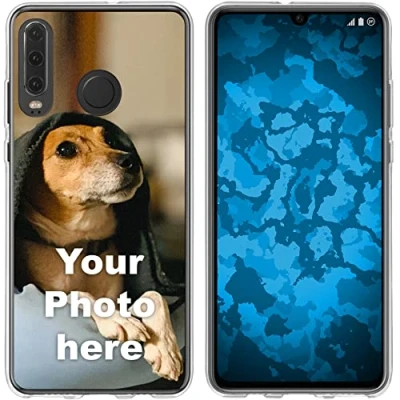 Abbildung von PhoneNatic personalisierte Handyhülle für Huawei P30 Lite Custom Case in Clear zum selbst gestalten mit eigenem Foto Bild Text individuell