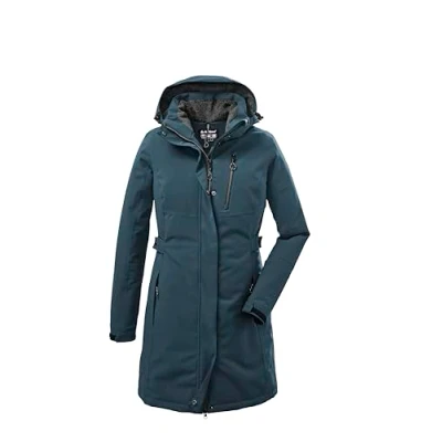 Abbildung von killtec Damen Funktionsparka/Parka mit abzippbarer Kapuze KOW 165 WMN PRK, hellpetrol, 38, 37726 000