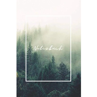 Abbildung von 6x9 Vintage Notizbuch &quot;Forest&quot; (120 Seiten, Softcover, kariert, Notebook, Vintage, Waldmotiv)